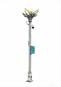 Smart Magnolia pole with camera, LED display, EV charger and environmental sensors