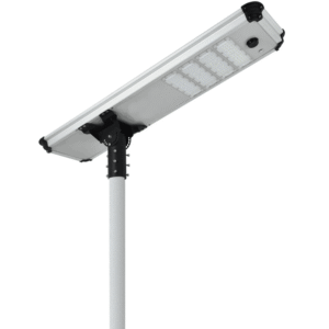 SUNLUX SL-SC01 solar LED street light with CCTV camera installed on pole
