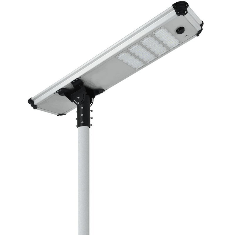 SUNLUX SL-SC01 solar LED street light with CCTV camera installed on pole