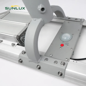 SUNLUX SL-AS01 solar street light bracket and PIR sensor detail