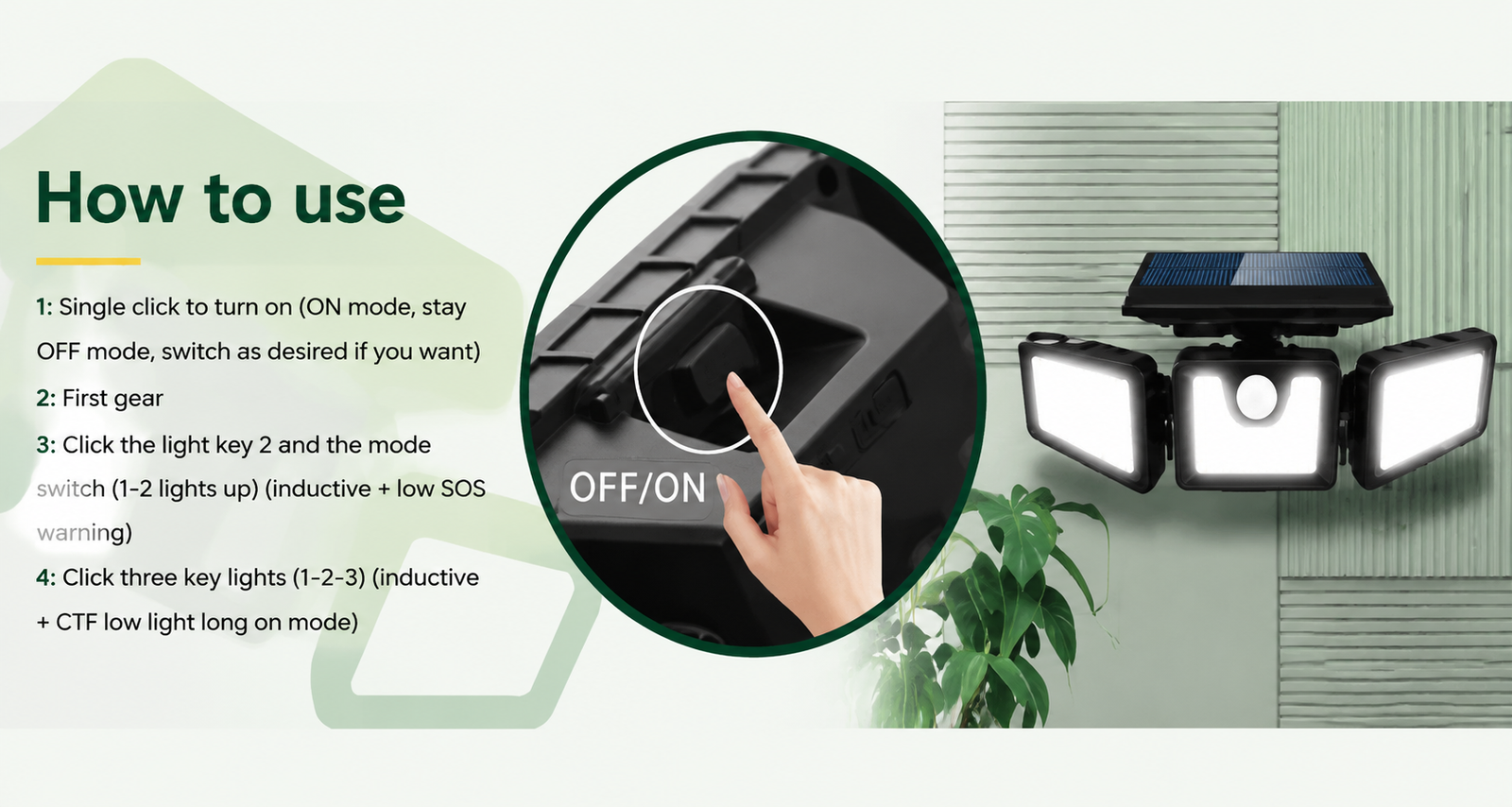 How to Use Solar Motion Sensor Wall Light