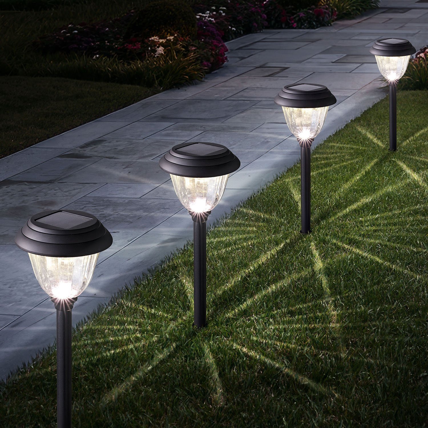 SUNLUX SLGT02 LED Solar Pathway Light for Garden & Landscape - Image 3