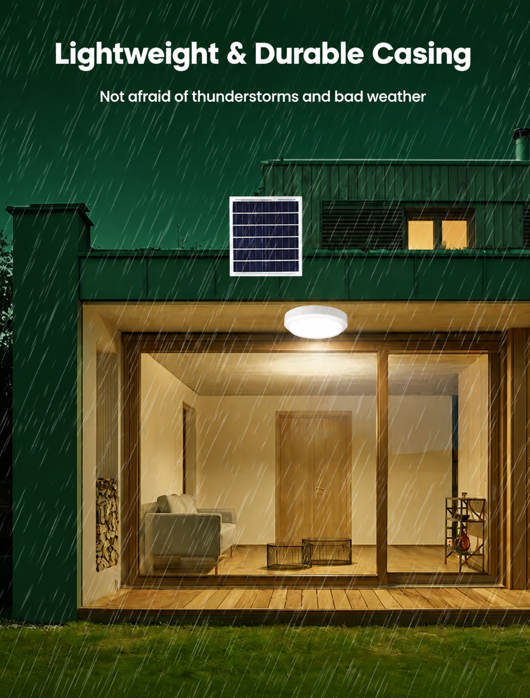 SUNLUX SLCL01P IP66 Waterproof Solar Ceiling Lamp