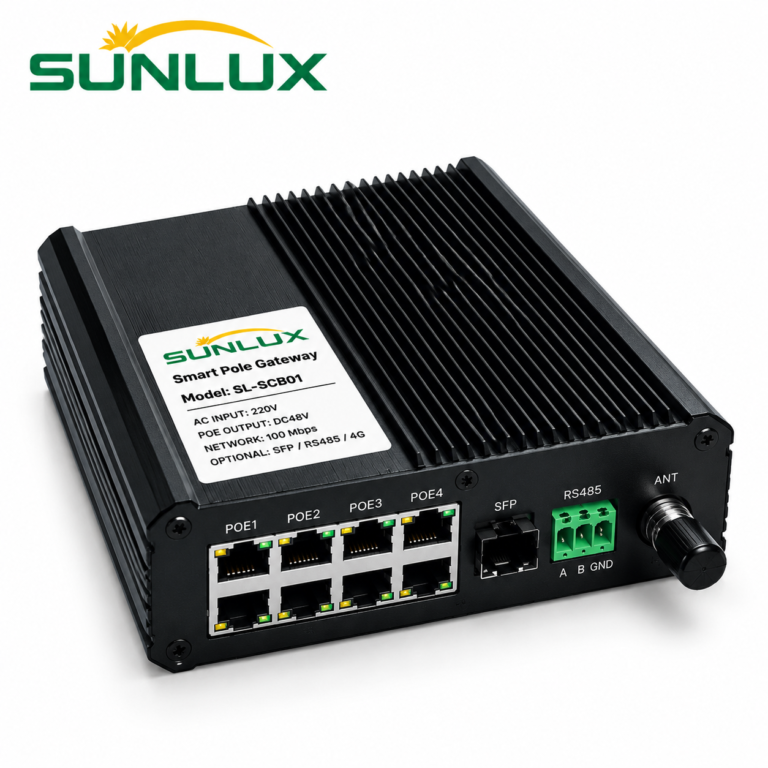 SUNLUX Smart Pole Gateway SL-SCB01 with PoE RJ45 Network Interfaces