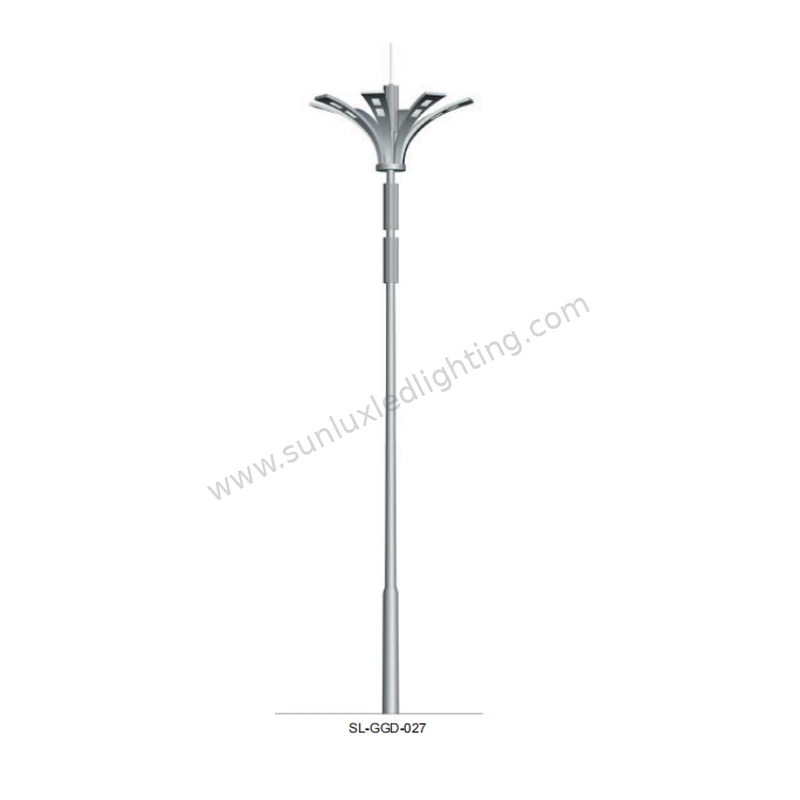 SL-GGD-027 high mast pole with decorative branching LED lighting head