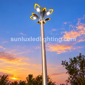 Decorative LED Flower Street Light Pole Manufacturer - SUNLUX Lighting